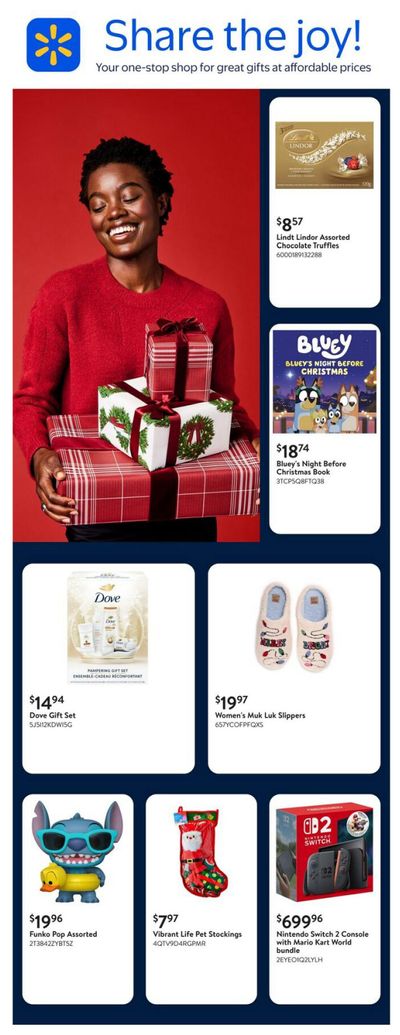 Walmart Gifting Guide Flyer December 4 to 24