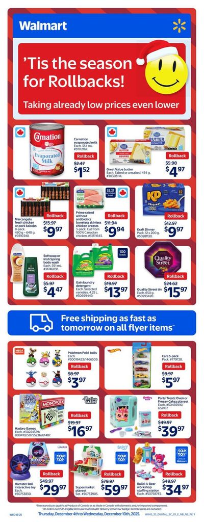 Walmart (Atlantic) Flyer December 4 to 10