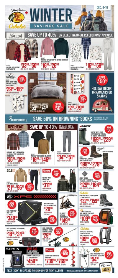 Cabela's Flyer December 4 to 10