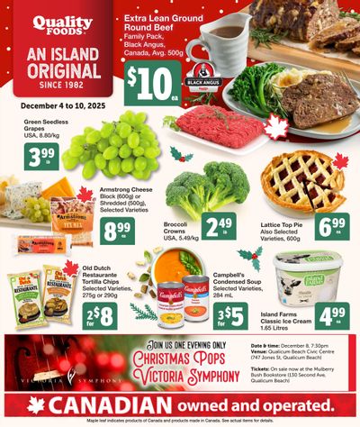 Quality Foods Flyer December 4 to 10