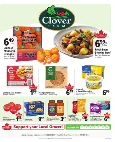 Clover Farm (West) Flyer December 4 to 10