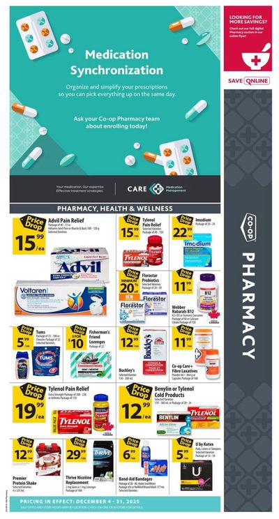 Co-op (West) Pharmacy Flyer December 4 to 31