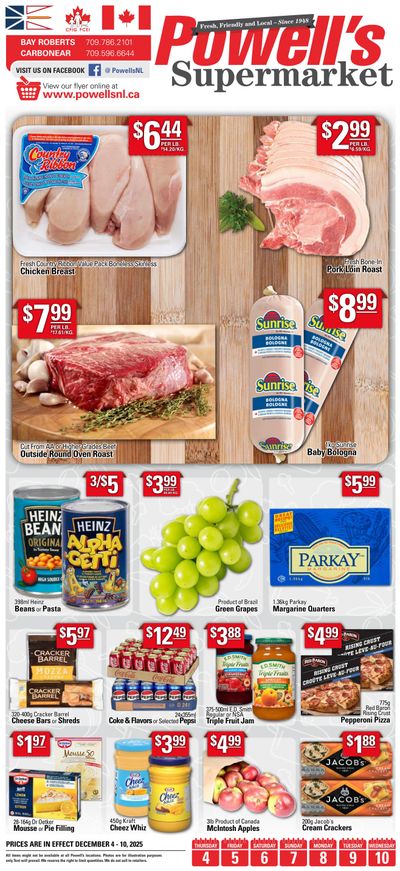 Powell's Supermarket Flyer December 4 to 10