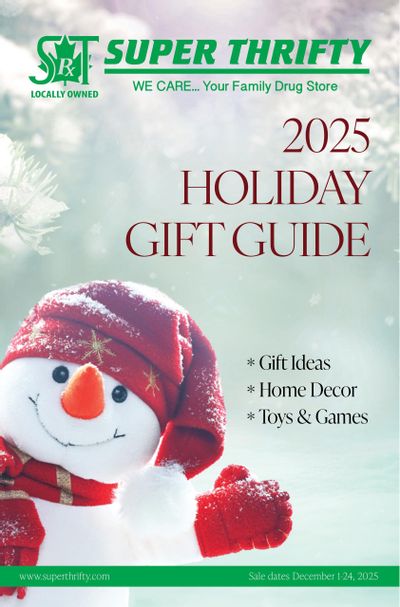 Super Thrifty Holiday Gift Guide December 1 to 24