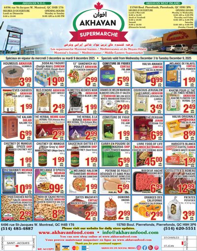 Akhavan Supermarche Flyer December 3 to 9