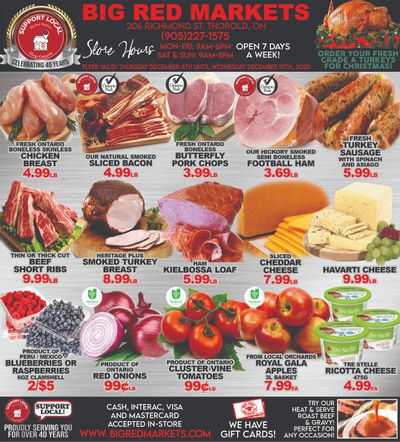 Big Red Markets Flyer December 4 to 10