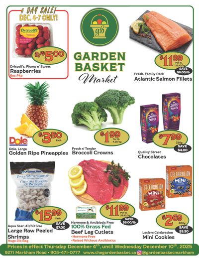 The Garden Basket Flyer December 4 to 10