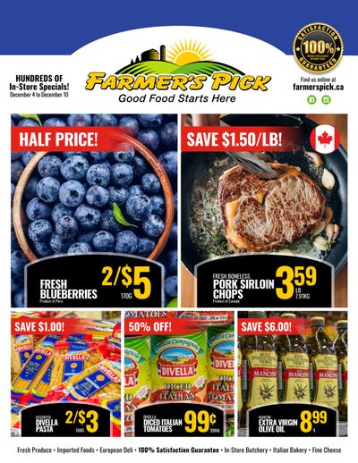 Farmer's Pick Flyer December 4 to 10