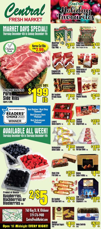 Central Fresh Market Flyer December 4 to 11