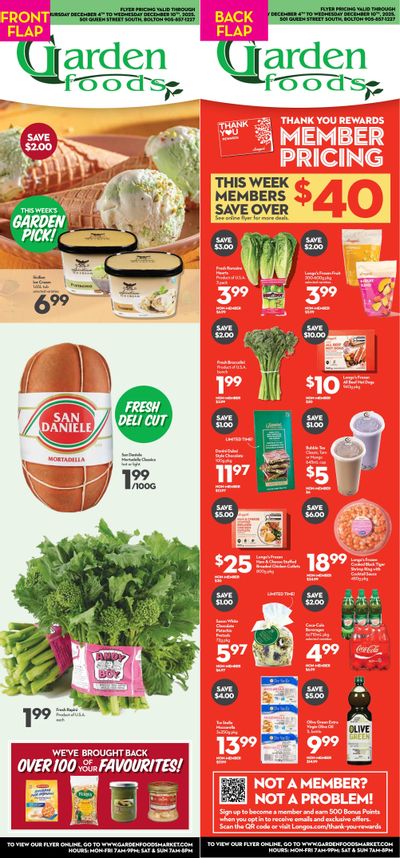 Garden Foods Flyer December 4 to 10