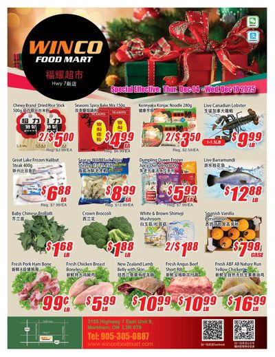 WinCo Food Mart (HWY 7) Flyer December 4 to 10