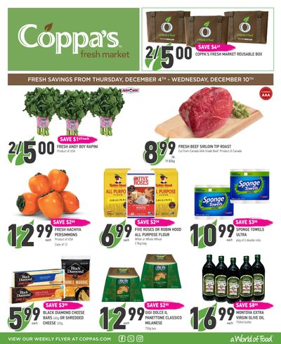 Coppa's Fresh Market Flyer December 4 to 10