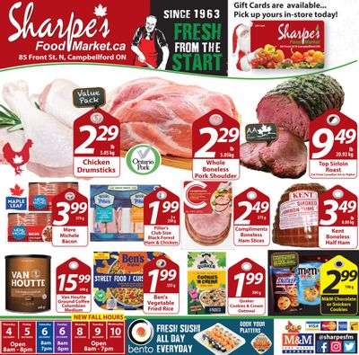 Sharpe's Food Market Flyer December 4 to 10