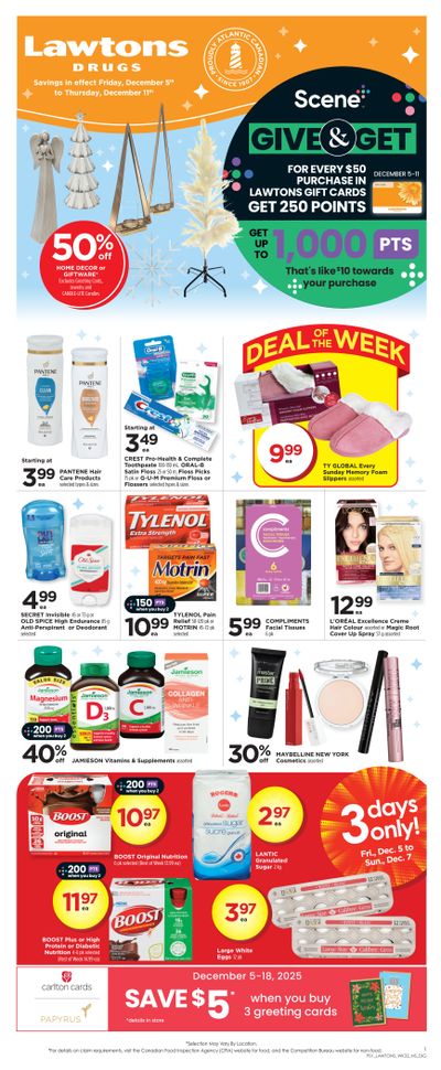 Lawtons Drugs (NS) Flyer December 5 to 11