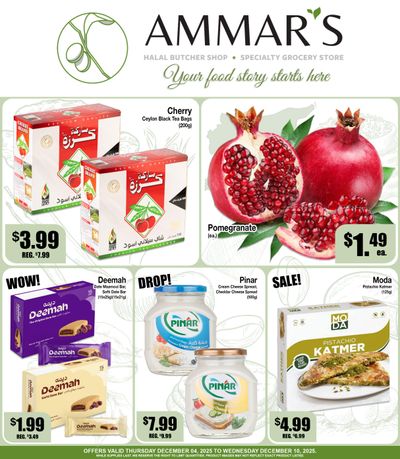 Ammar's Halal Meats Flyer December 4 to 10