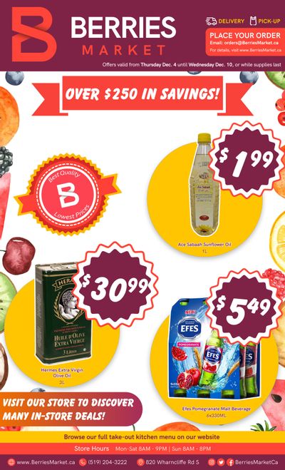 Berries Market Flyer December 4 to 10