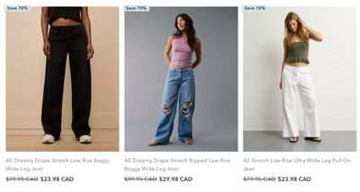 American Eagle & Aerie Canada: 30% off Everything Including Jeans + 70% off Clearance