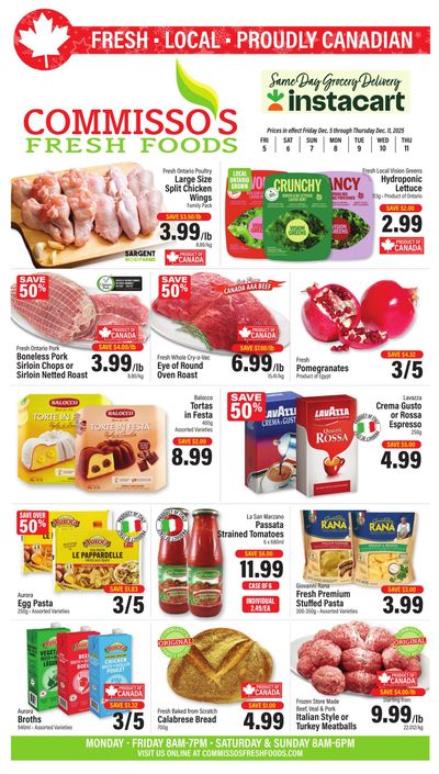 Commisso's Fresh Foods Flyer December 5 to 11