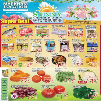 Sunny Foodmart (Markham) Flyer December 5 to 11
