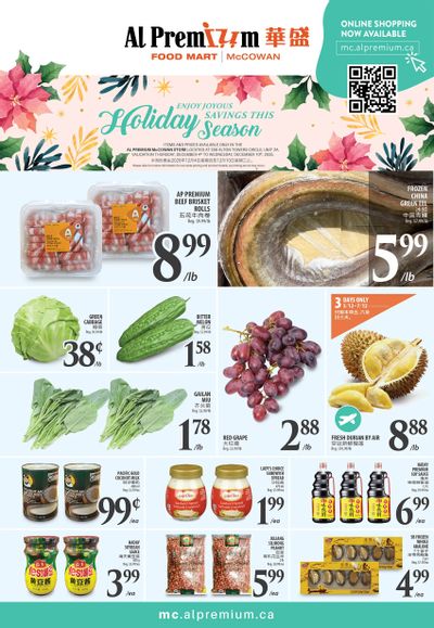 Al Premium Food Mart (McCowan) Flyer December 4 to 10