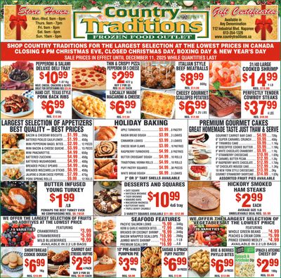 Country Traditions Flyer December 4 to 11