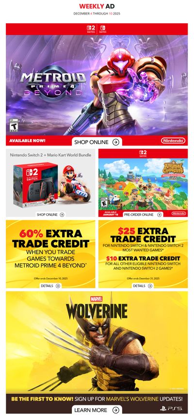 EB Games Flyer December 4 to 10
