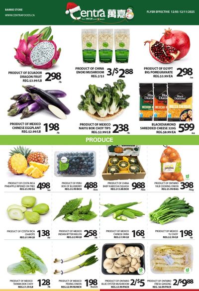 Centra Foods (Barrie) Flyer December 5 to 11