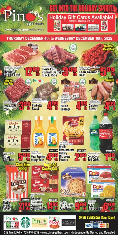 Pino's Flyer December 4 to 10