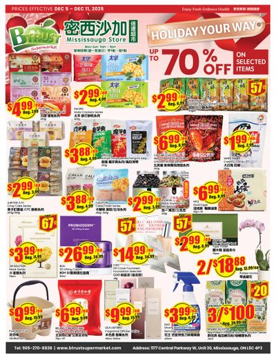 Btrust Supermarket (Mississauga) Flyer December 5 to 11
