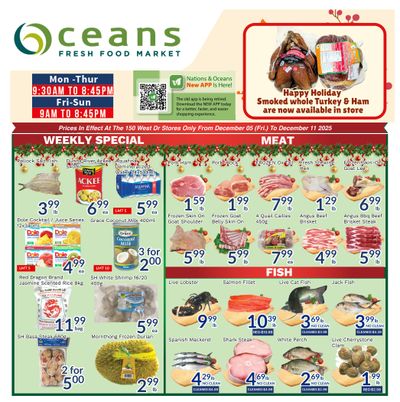 Oceans Fresh Food Market (Brampton) Flyer December 5 to 11