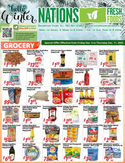 Nations Fresh Foods (Brampton) Flyer December 5 to 11