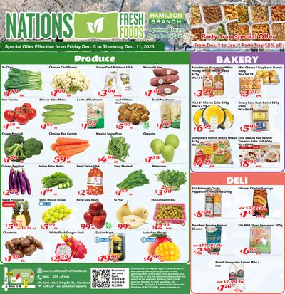 Nations Fresh Foods (Hamilton) Flyer December 5 to 11