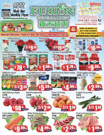 Fusion Supermarket (Scarborough) Flyer December 5 to 11