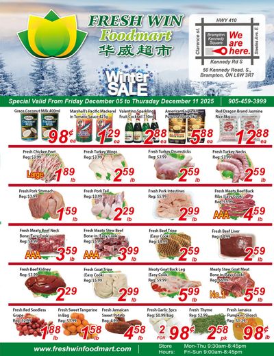 Fresh Win Foodmart Flyer December 5 to 11