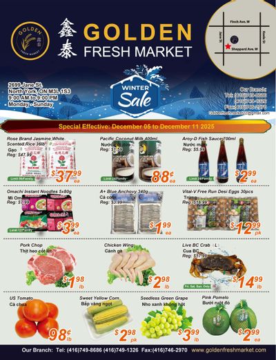 Golden Fresh Market Flyer December 5 to 11