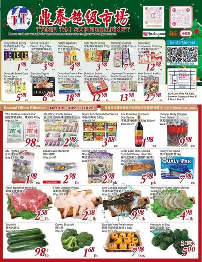 Tone Tai Supermarket Flyer December 5 to 11