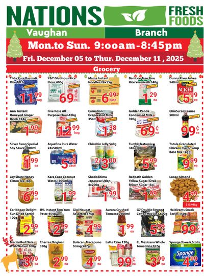 Nations Fresh Foods (Vaughan) Flyer December 5 to 11