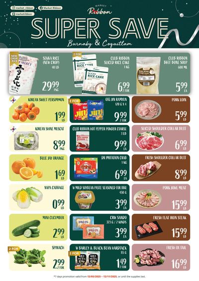 Market Ribbon Flyer December 5 to 11