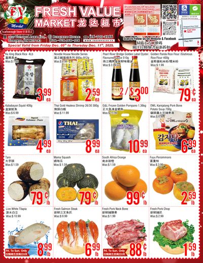 Fresh Value (Scarborough) Flyer December 5 to 11