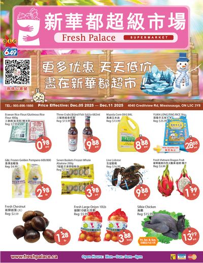 Fresh Palace Supermarket Flyer December 5 to 11
