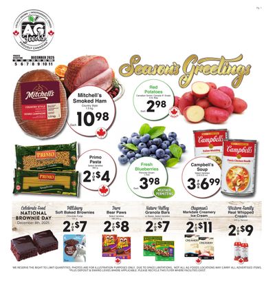 AG Foods Flyer December 5 to 11