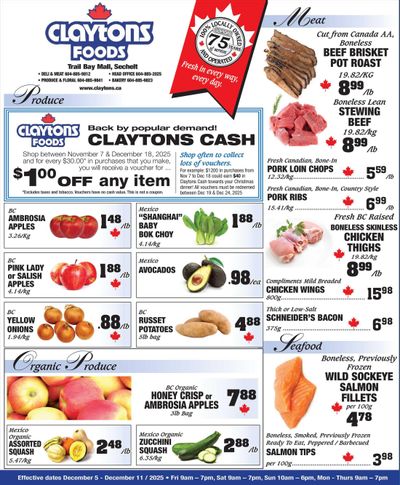 Claytons Heritage Market Flyer December 5 to 11