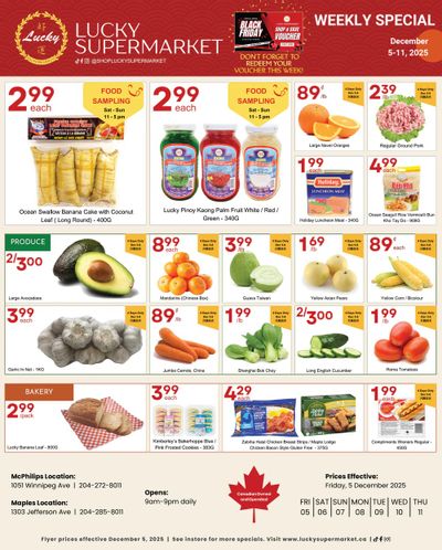 Lucky Supermarket (Winnipeg) Flyer December 5 to 11