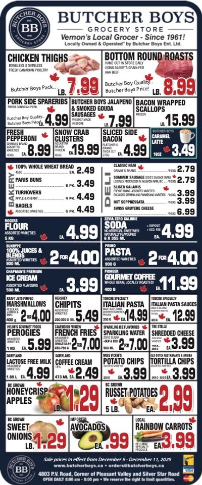 Butcher Boys Grocery Store Flyer December 5 to 11