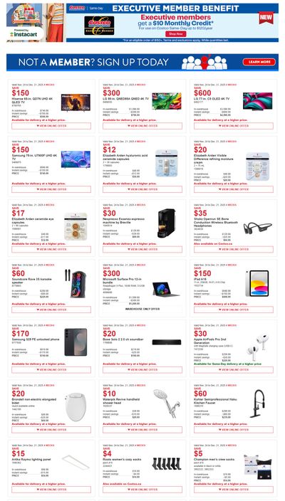 Costco (West, ON, Atlantic Canada) Warehouse Offers December 8 to 21