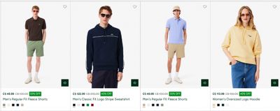 Lacoste Canada: Semi-Annual Sale up to 50% off