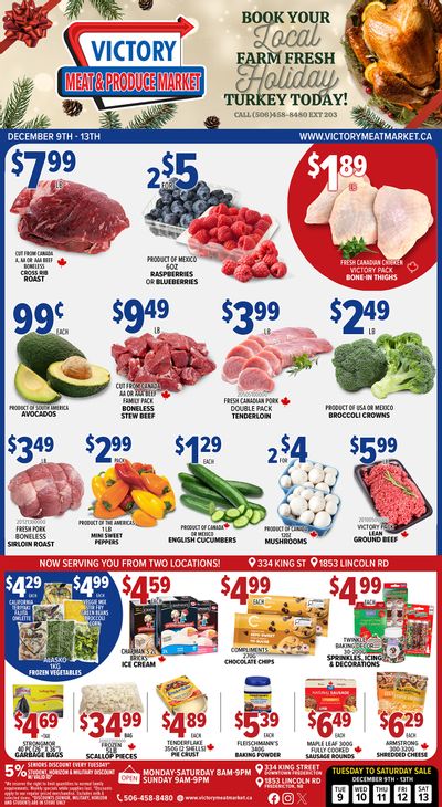 Victory Meat Market Flyer December 9 to 13