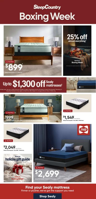 Sleep Country Flyer December 10 to 22