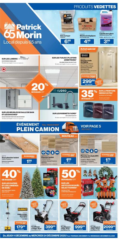Patrick Morin Flyer December 11 to 24