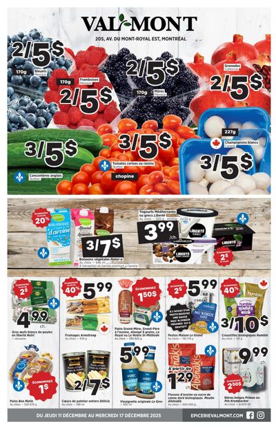Val-Mont Flyer December 11 to 17